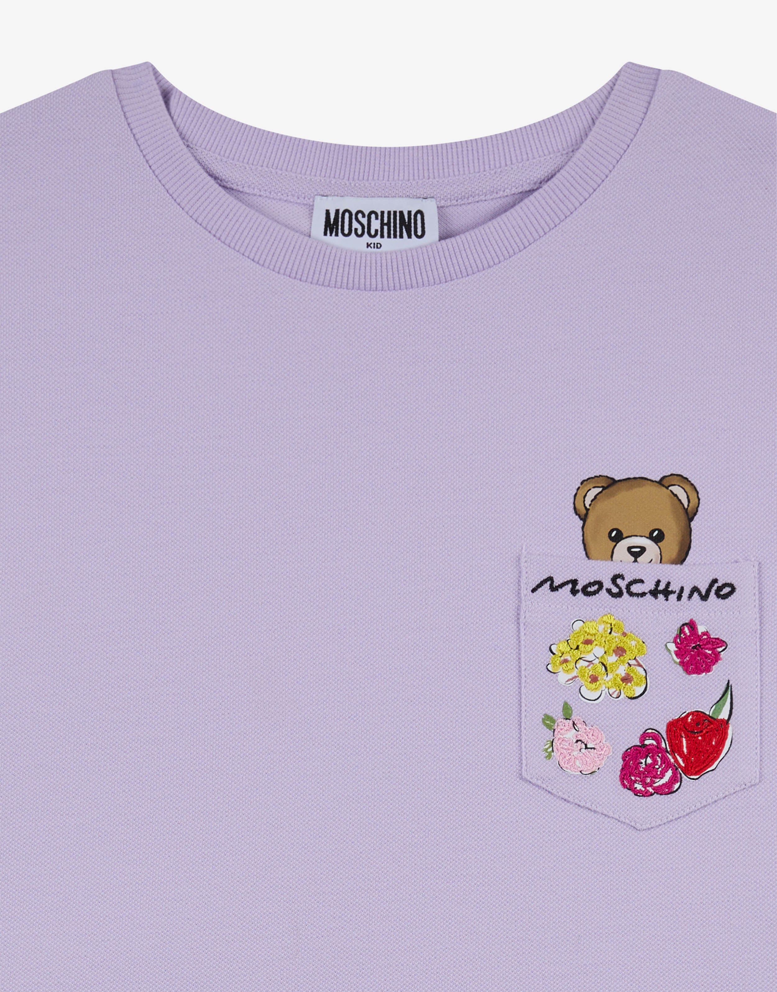T-shirt in piquet di cotone Moschino Teddy Bear - Image 3