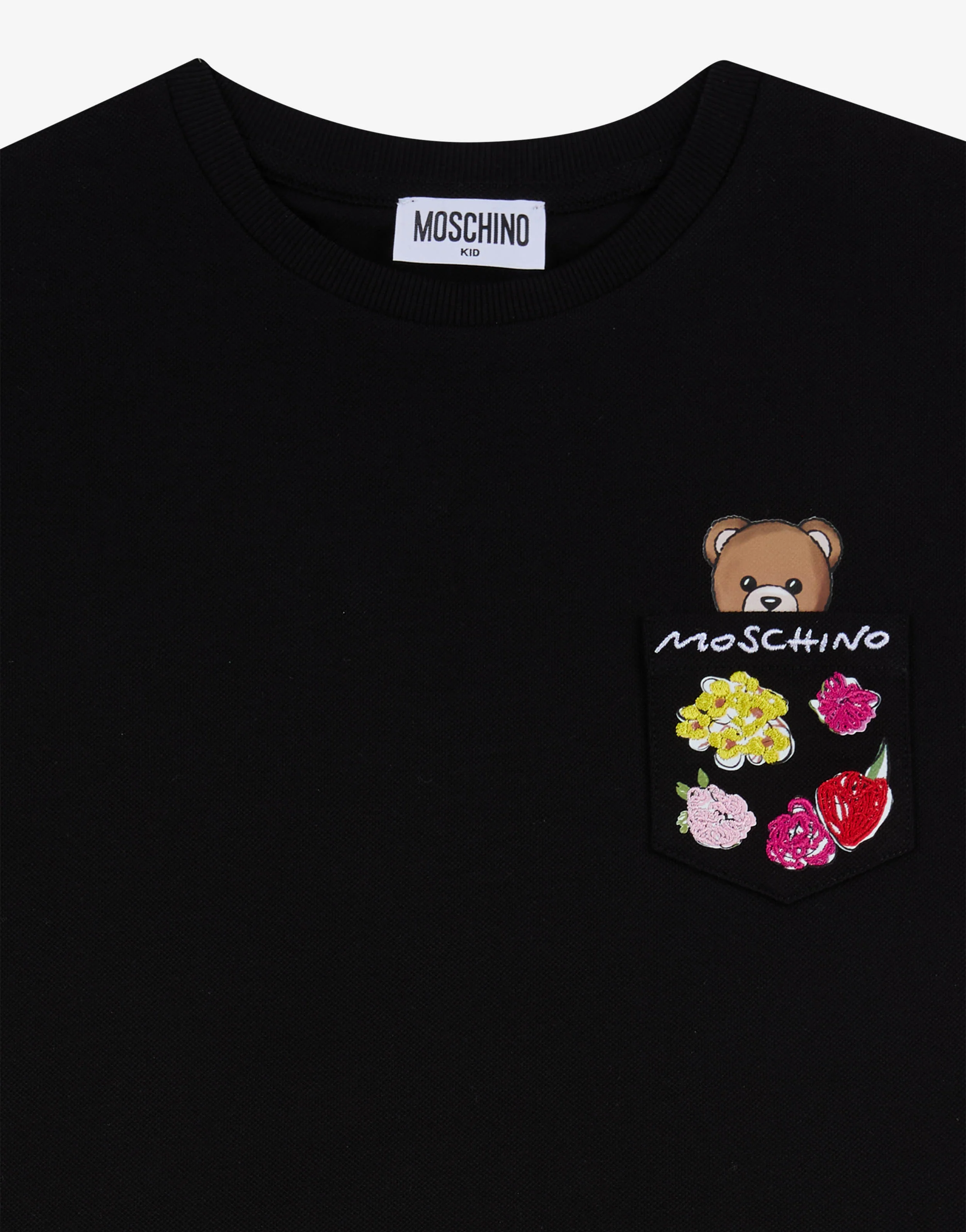 T-shirt in piquet di cotone Moschino Teddy Bear - Image 3