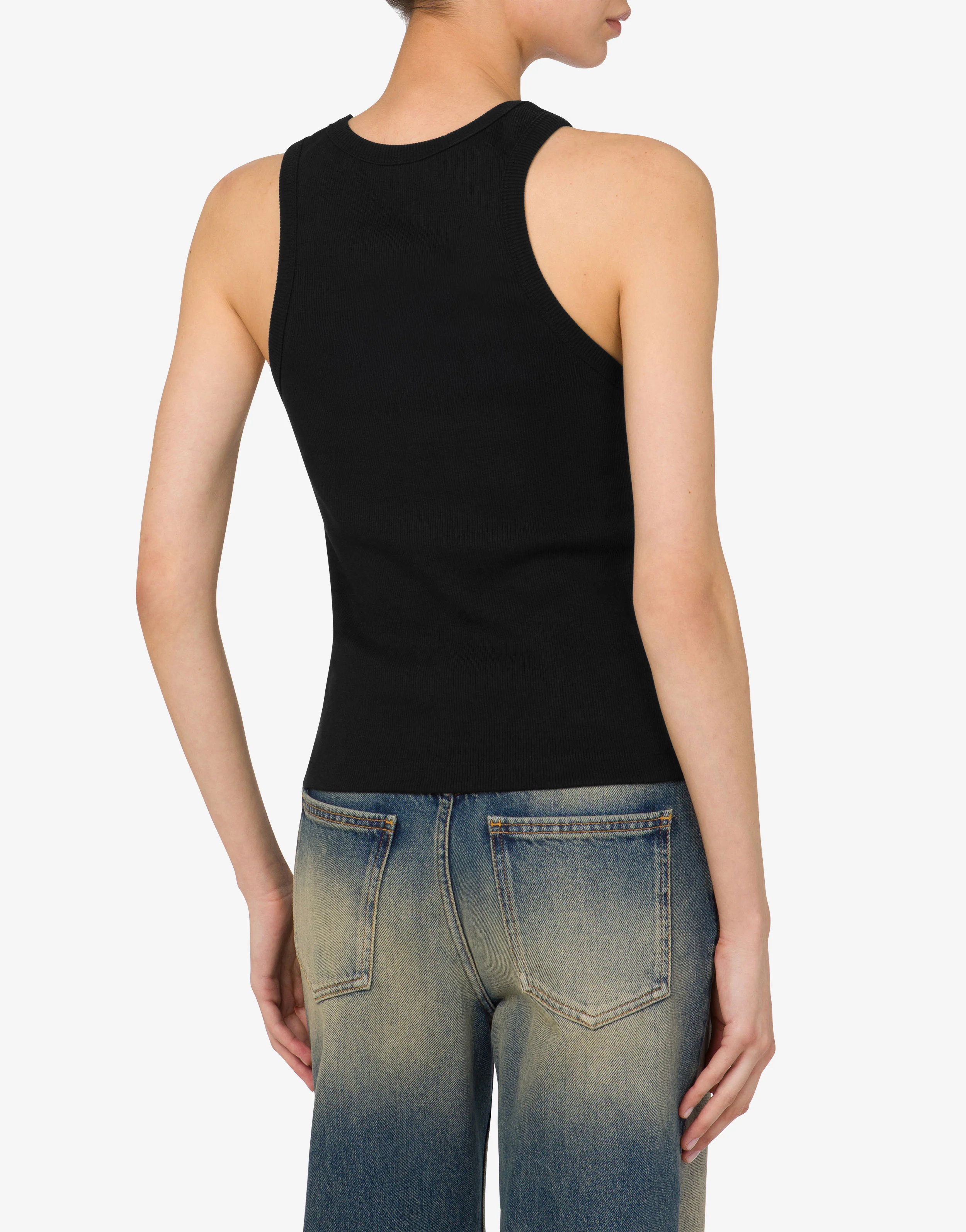 Tank top in cotone stretch - Image 3