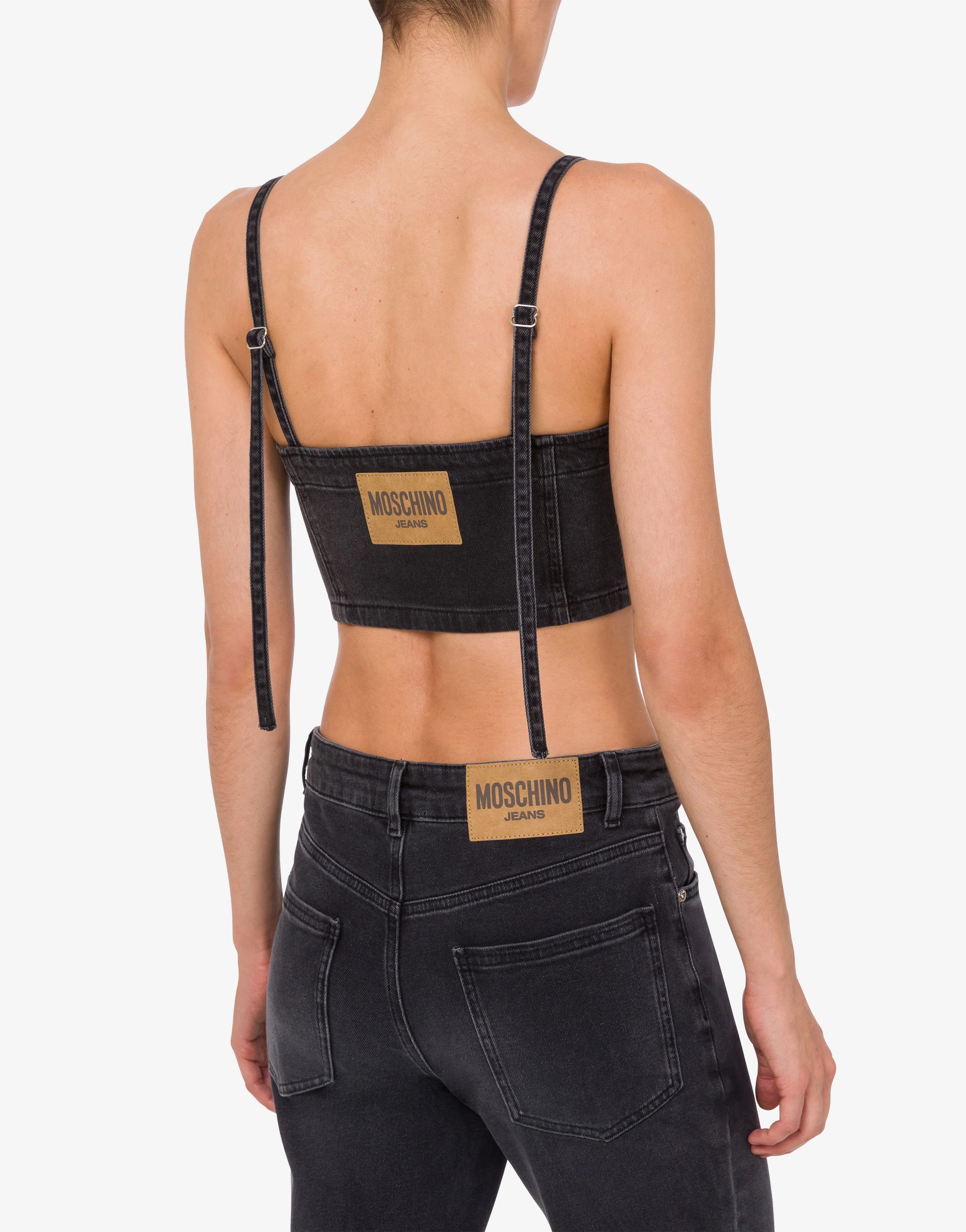 Top crop in denim stretch - Image 3