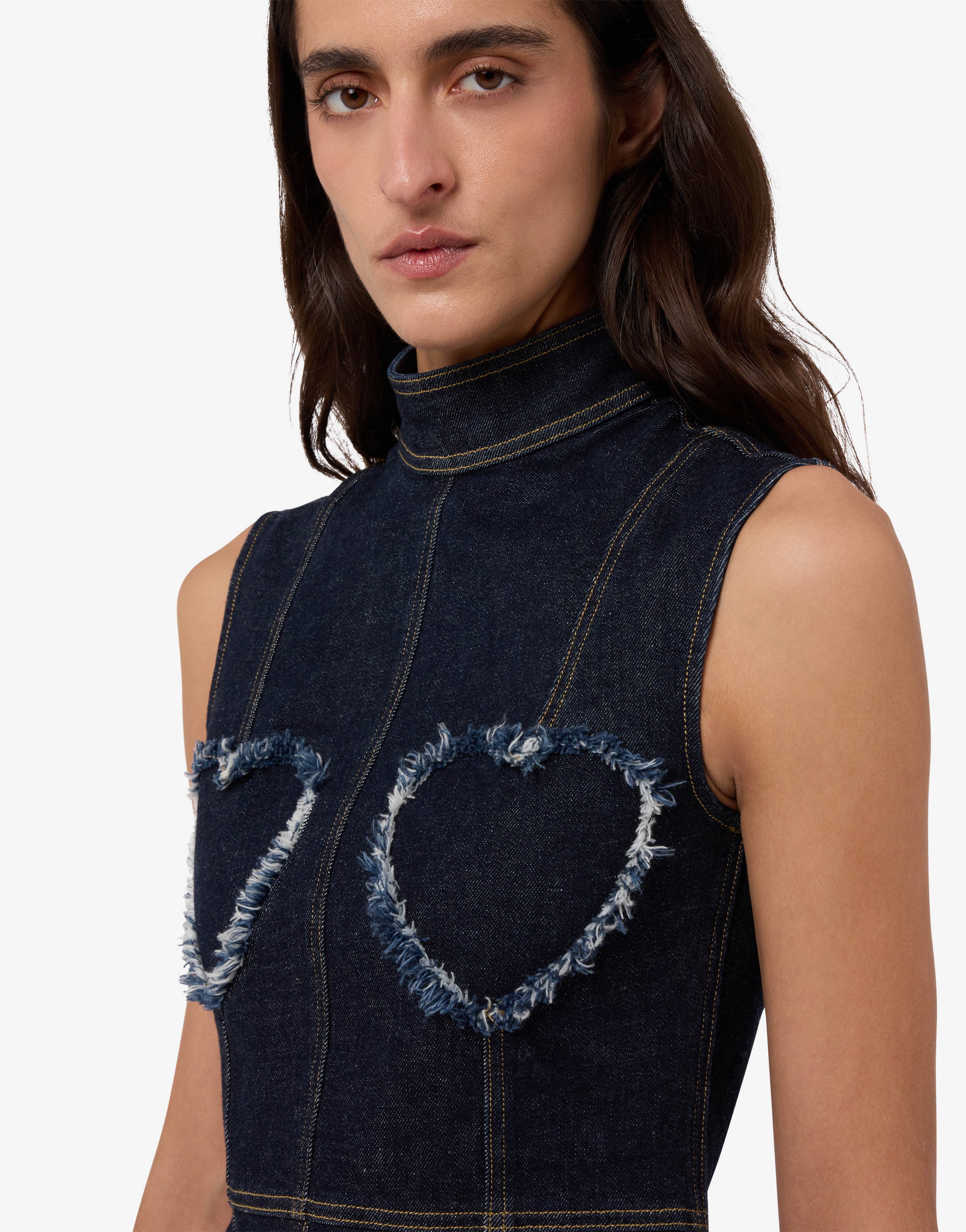 Top in denim stretch - Image 3