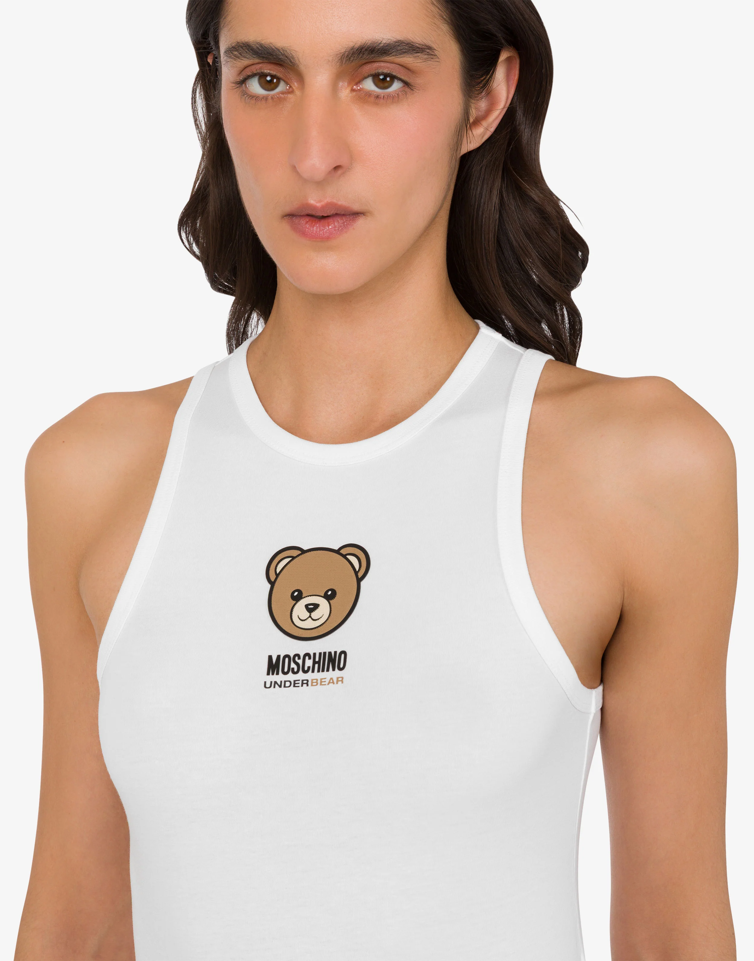 Top in jersey di cotone stretch Moschino Teddy Bear - Image 4